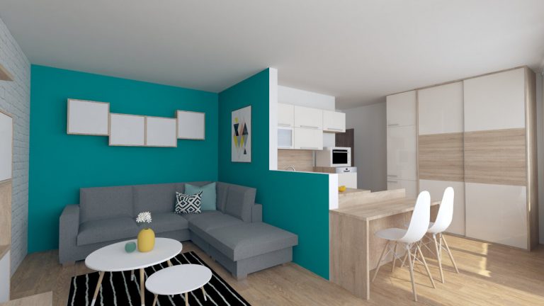 Interiérový Design 1 Izbového Bytu