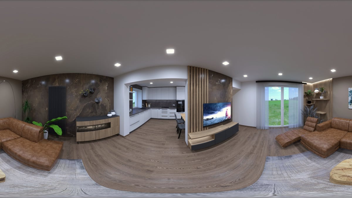 Virtuálna prehliadka interiéru – rodinný dom rekonštrukcia