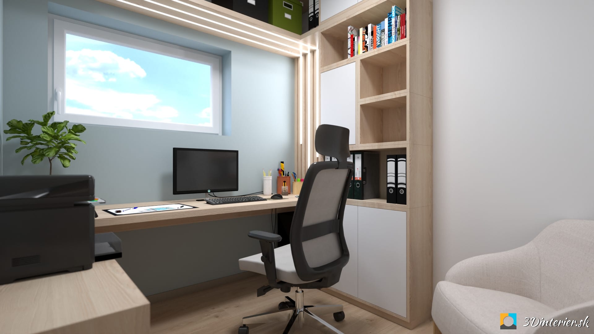Home Office 3 – Malá A Útulná Pracovňa