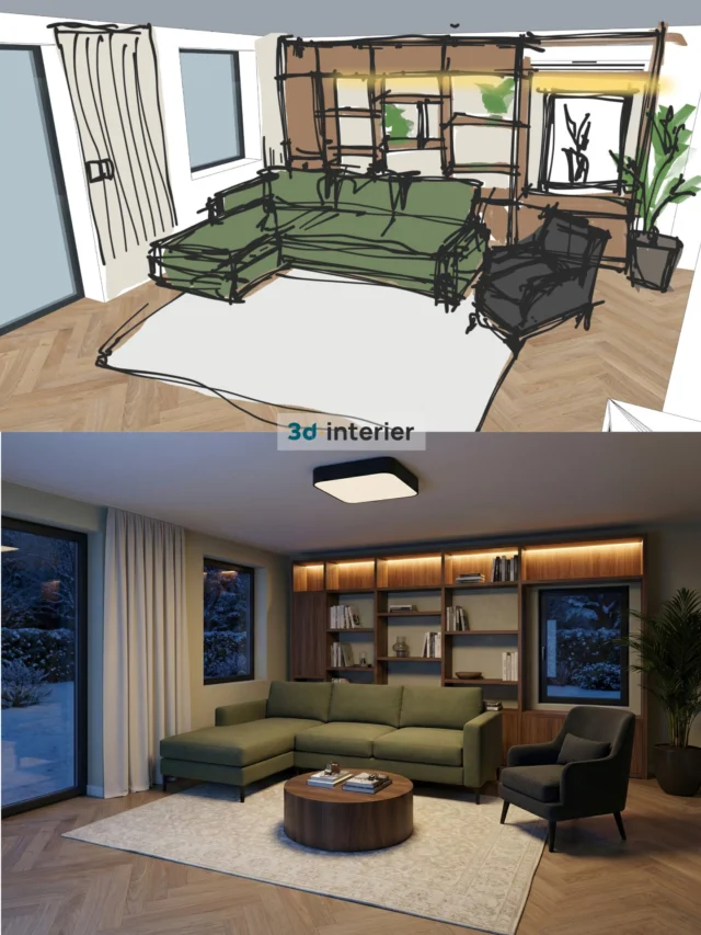 Prečo s klientmi nikdy nezačínam rovno pri dokonalých vizualizáciách? 👇

Lebo krásny obrázok vás pred chaosom na stavbe nezachráni. Pozrite si, ako funguje môj inžiniersky systém DREAM™ v praxi:

🛠️ KROK 1 (Hore): Živá 3D skica
Najprv musíme mať istotu. Dispozícia, logika, ergonómia. V reálnom čase spolu modelujeme priestor tak, aby všetko sedelo na centimeter. Tu chránim váš rozpočet pred búraním a drahými chybami.

🎨 KROK 2 (Dole): Koncepčná atmosférická vizualizácia
Až keď je návrh technicky nepriestrelný, prichádza na rad estetika. Pomocou hybridnej metódy oblečieme skicu do materiálov a svetla.

Výsledkom nie je len "AI sen", ktorý sa nedá postaviť. Výsledkom je Realizovateľná krása – nádherný domov, ktorý má hlavu aj pätu. 📐✨

Máte radšej technické nákresy, kde vidíte presné usporiadanie, alebo potrebujete hneď vidieť finálnu atmosféru?
Dajte mi vedieť! 💬

#DREAMsystem #interierovydizajn #MasterSketcher #architektura #navrhinterieru #logikapriestoru #slovensko #byvanie